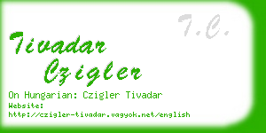 tivadar czigler business card